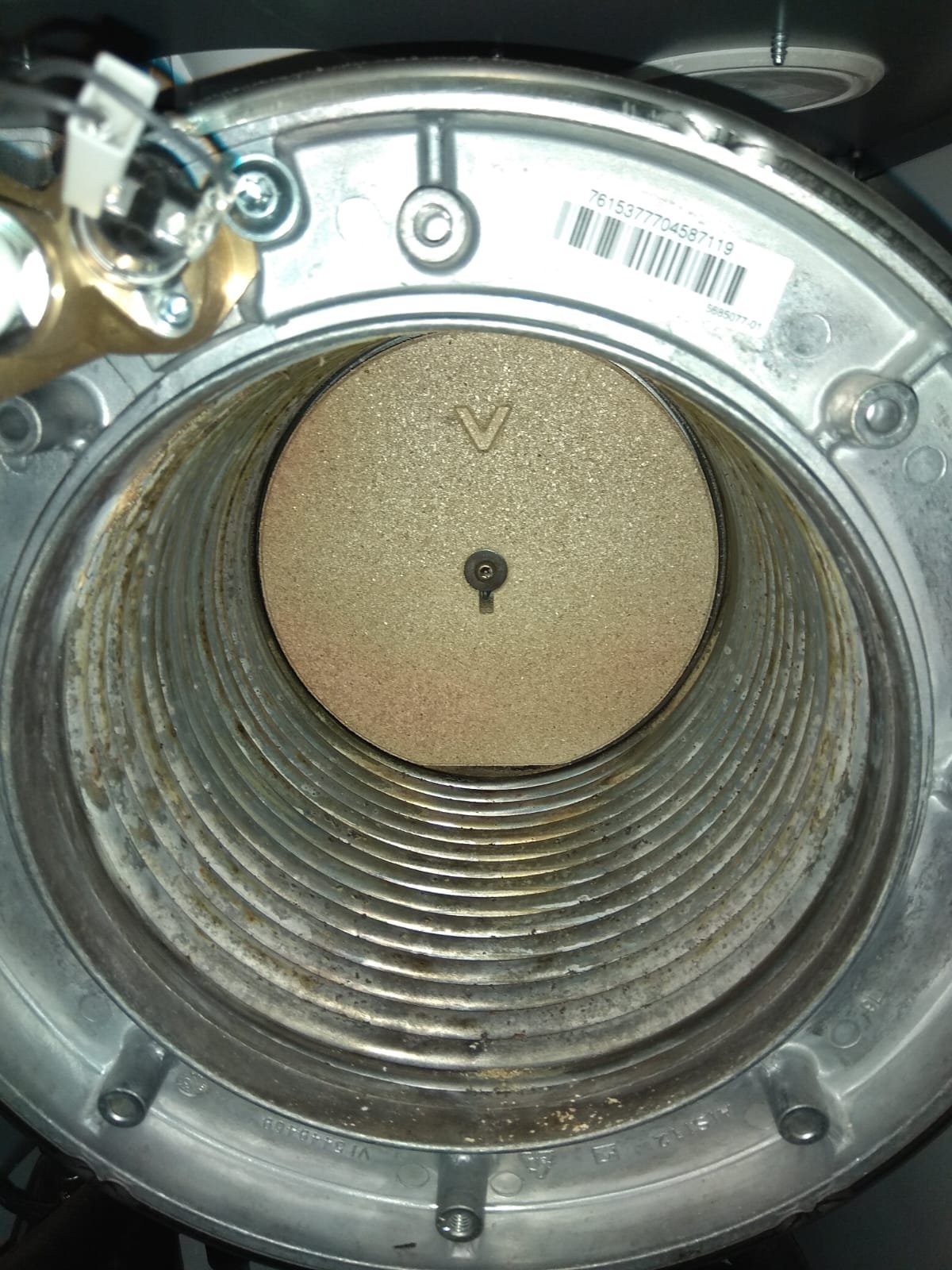 Výměník po servisu